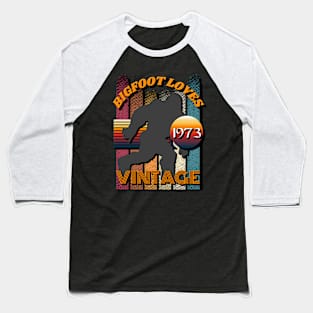 Bigfoot Loves Vintage 1973 Baseball T-Shirt